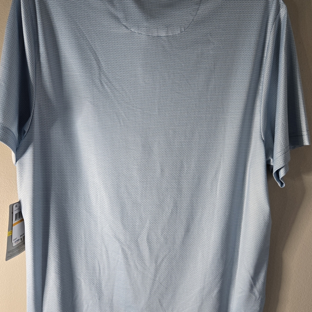 PGA Tour ProSeries Golf Polo Shirt Men Light Blue Performance New with Tags - Picture 6 of 7